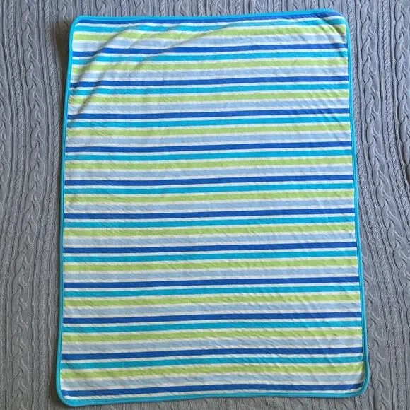 Baby Boy Kids Bundle 3 Striped Sherpa Blankets - Picture 3 of 9